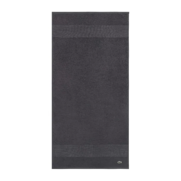 Budget ? Lacoste LECROCO Bio-Handtuch – 50×100 Cm – Bitume ? 1