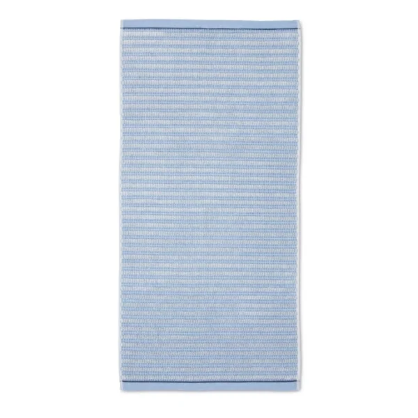 Brandneu ? Möve Organic Wellenoptik Handtuch – 50×100 Cm – Nature/blue ? 3