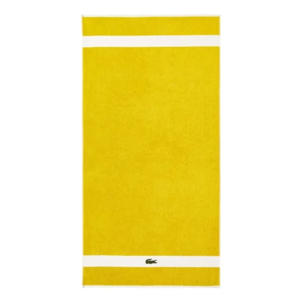 Brandneu ⌛ Lacoste L CASUAL Bio-Handtuch – 55×100 Cm – Jaune ? 1