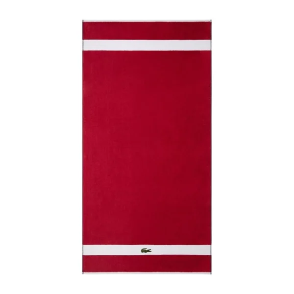 Am billigsten ? Lacoste L CASUAL Bio-Handtuch – 55×100 Cm – Rouge ? 1