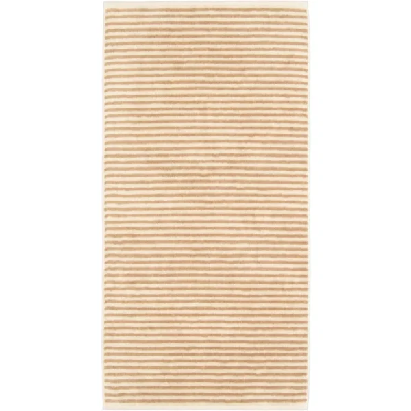 Blitzangebot ❤️ Cawö Natural Streifen Handtuch – 50×100 Cm – Natur-caramel ? 1