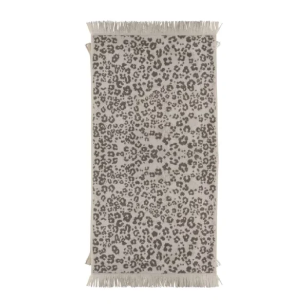 Auslauf ? Pad LEOPARD Handtuch – 50×100 Cm – Charcoal Grey ⭐ 1