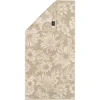 Rabatt ? Cawö Two-Tone Floral Handtuch – 50×100 Cm – Beige ? 13