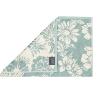 Coupon ⭐ Cawö Two-Tone Floral Handtuch – 50×100 Cm – Salbei ? 8