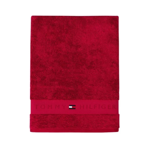 Aktion ? Tommy Hilfiger Legend 2 Handtuch – 50×100 Cm – Red ? 1