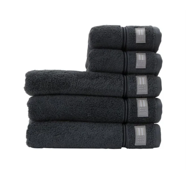 Rabatt ? LEXINGTON Hotel Towel Handtuch – 50×100 Cm – Gray/dark Gray ? 1