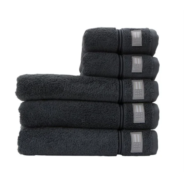 Schlussverkauf ? LEXINGTON Hotel Towel Handtuch S – 50×70 Cm – Gray/dark Gray ⭐ 1